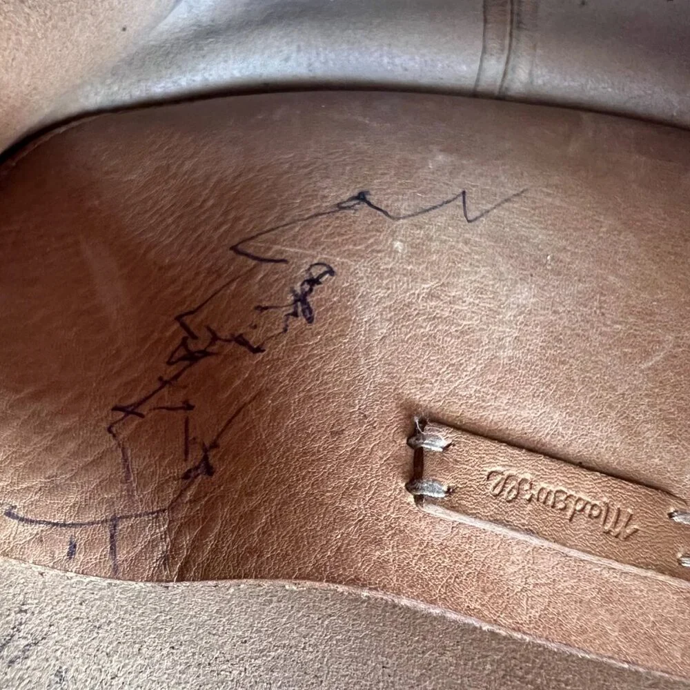 Madewell Sydney Crossbody Bag Snake Embossed Leather brown purse handbag - Picture 8 of 15